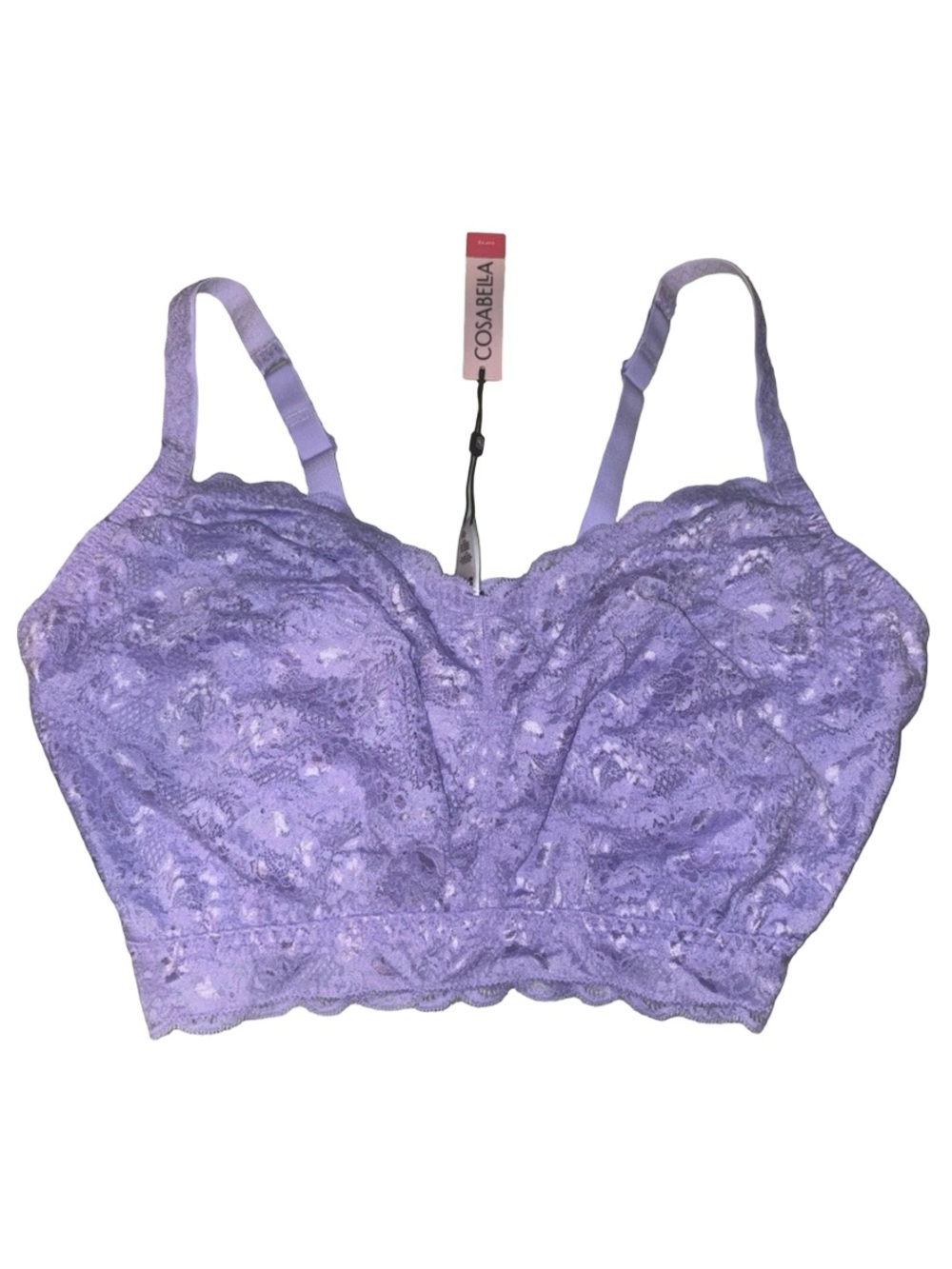 Cosabella Never Say Never Curvy Sweetie Soft Bra in Alpine Flower Size XL NWT